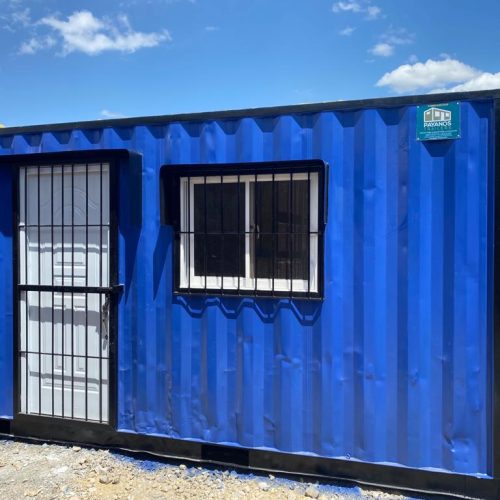 Contenedor oficina 20 pies con baño y cocina 14